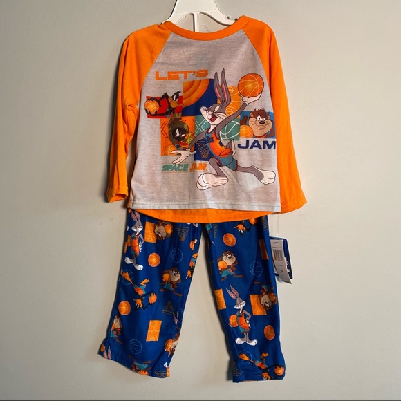 Let’s Jam Space Jam Boys long sleeve long flannels pajamas set size 4 NEW - Picture 5 of 5